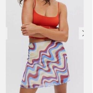 Urban Outfitters Mesh Mini Skirt